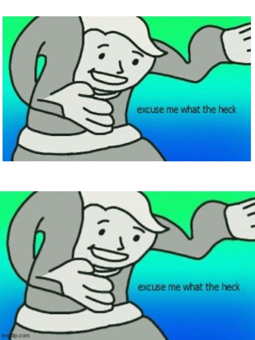 Excuse me What the heck | image tagged in blank white template,excuse me what the heck | made w/ Imgflip meme maker