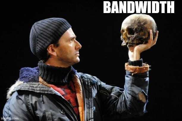 What happened to Yorik? | BANDWIDTH | image tagged in david tennant,horatio,dr who,shakespeare,hamlet,thinking | made w/ Imgflip meme maker