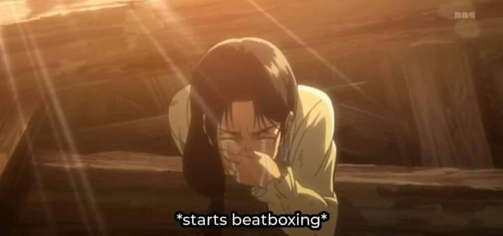 High Quality Attack on Titan Starts beatboxing Blank Meme Template