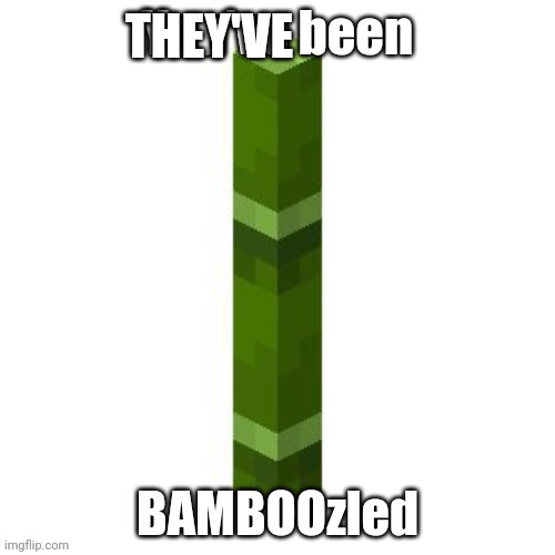 BAMBOOzled | THEY'VE | image tagged in bamboozled | made w/ Imgflip meme maker