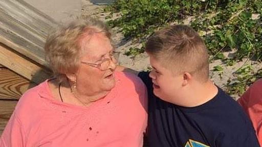 High Quality Grandma and grandson Blank Meme Template