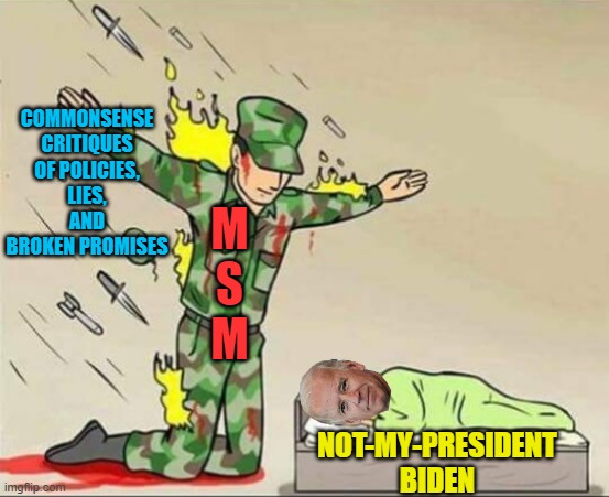 There's obviously a lot of people protecting him | COMMONSENSE CRITIQUES OF POLICIES, LIES, AND BROKEN PROMISES; M
S
M; NOT-MY-PRESIDENT BIDEN | image tagged in soldier protecting sleeping child,biden,not my president,dementia,stuttering | made w/ Imgflip meme maker