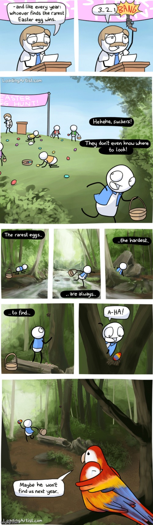 The rarest egg | image tagged in egg hunt,loading artist,comics | made w/ Imgflip meme maker
