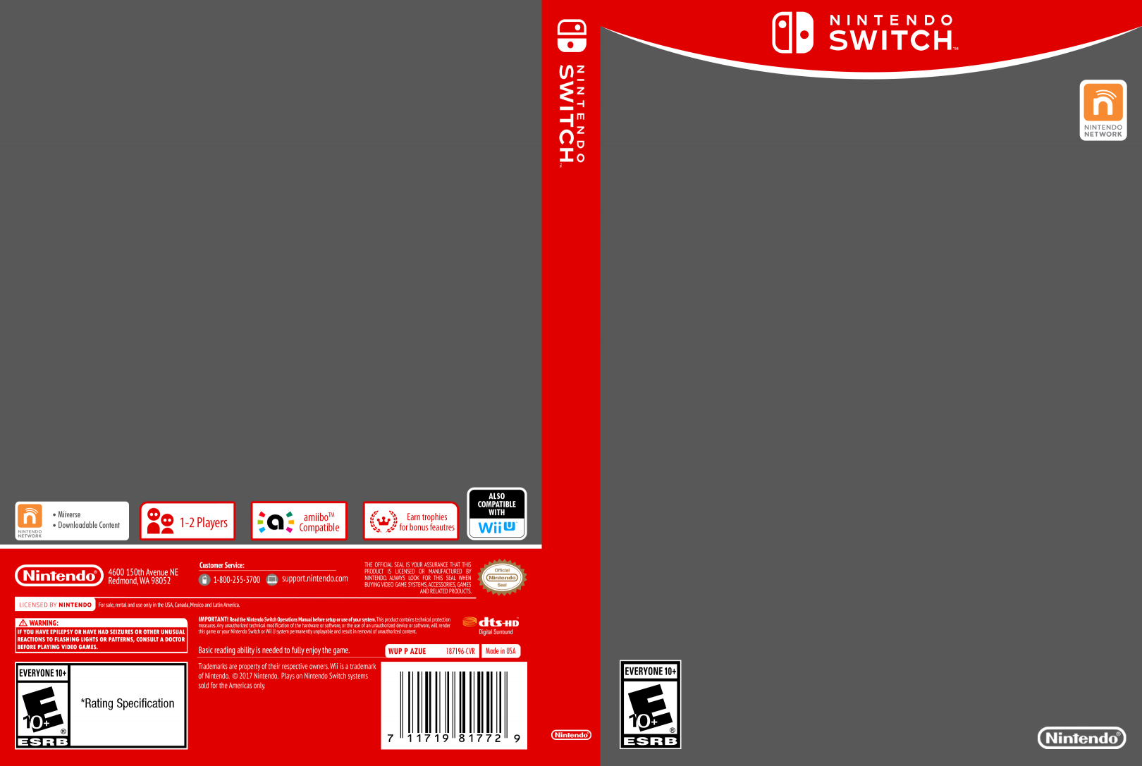Nintendo switch case Blank Meme Template