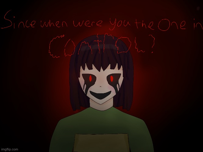 Here is a drawing of Chara I did bc reasons | image tagged in art,undertale,fanart,chara | made w/ Imgflip meme maker