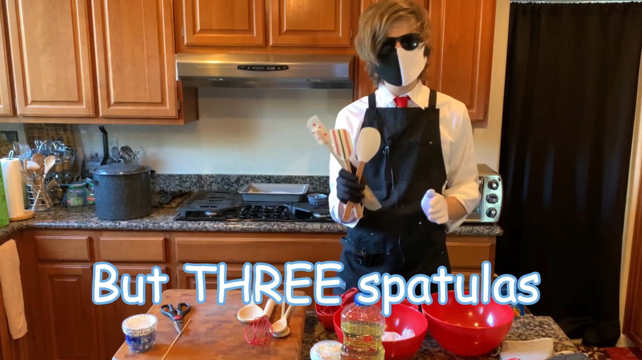 But THREE spatulas Blank Meme Template