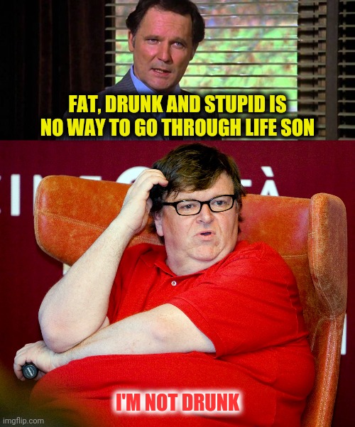FAT, DRUNK AND STUPID IS NO WAY TO GO THROUGH LIFE SON I'M NOT DRUNK | made w/ Imgflip meme maker