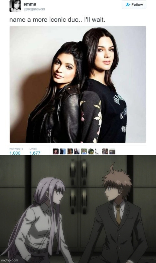 Yes | image tagged in danganronpa,name a more iconic duo | made w/ Imgflip meme maker