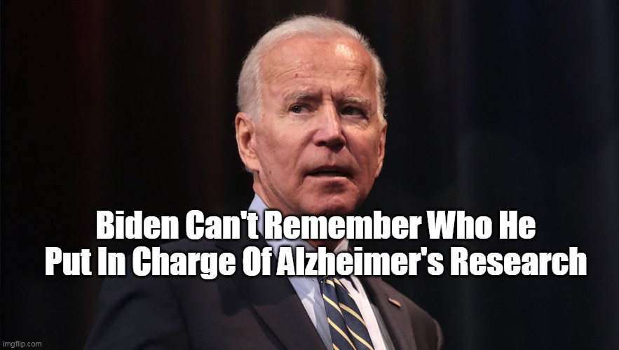 Biden Alzheimers |  Biden Can't Remember Who He Put In Charge Of Alzheimer's Research | image tagged in memes | made w/ Imgflip meme maker