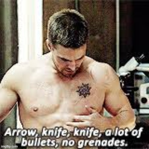 them scars | image tagged in arrow | made w/ Imgflip meme maker