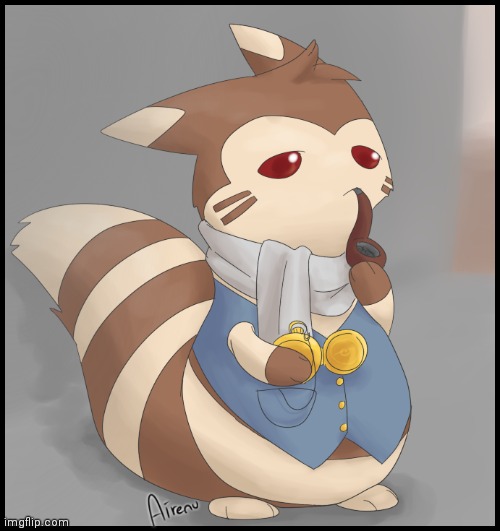 No context | image tagged in fancy furret | made w/ Imgflip meme maker