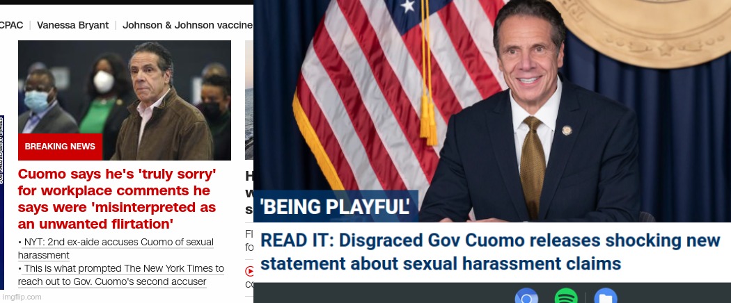 Which network said it best? | image tagged in andrew cuomo,cnn fake news,fake news | made w/ Imgflip meme maker