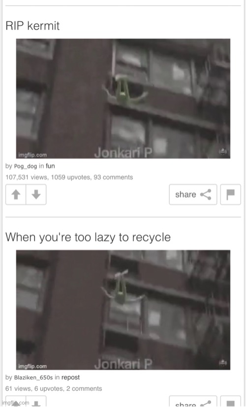 I just encountered l the same exact gif in the same exact spot | image tagged in kermit the frog,stop reading the tags | made w/ Imgflip meme maker