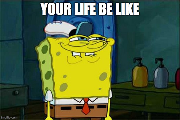 Don't You Squidward Meme | YOUR LIFE BE LIKE | image tagged in memes,don't you squidward | made w/ Imgflip meme maker