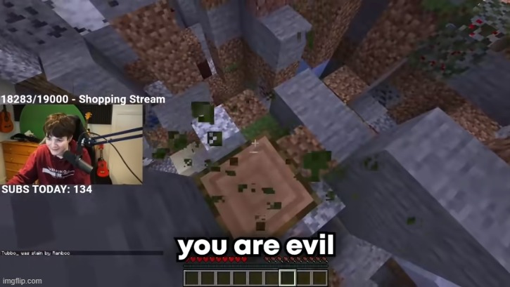 image tagged in you are evil | made w/ Imgflip meme maker