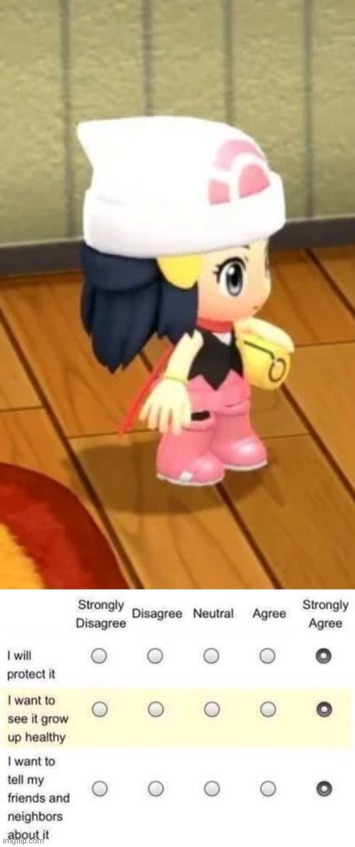BDSP Overworld Dawn is adorable | image tagged in pokemon,dawn | made w/ Imgflip meme maker