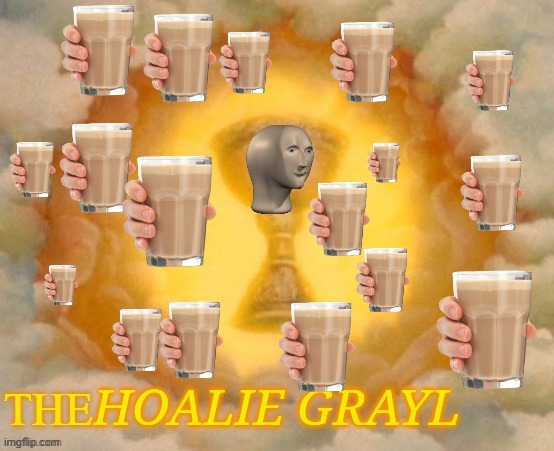 Meme man hoalie grayl | THE | image tagged in meme man hoalie grayl | made w/ Imgflip meme maker