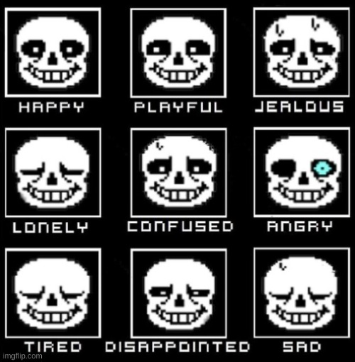 which sans are you today? | image tagged in memes,funny,sans,undertale,emotions | made w/ Imgflip meme maker