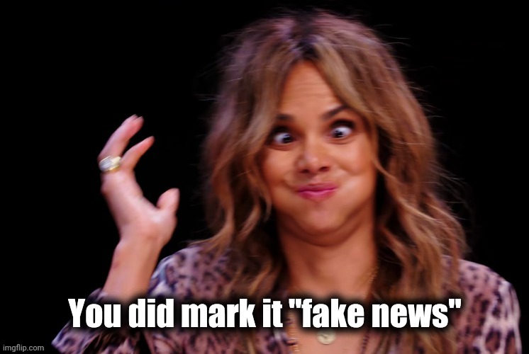 Boof ! | You did mark it "fake news" | image tagged in boof | made w/ Imgflip meme maker