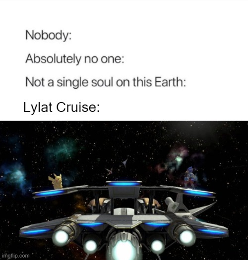 just think about it | Lylat Cruise: | image tagged in super smash bros | made w/ Imgflip meme maker