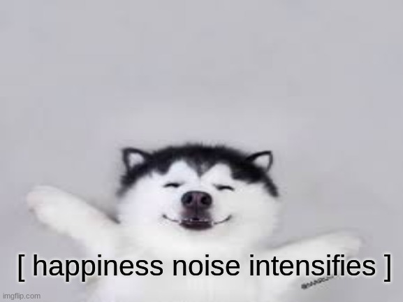 [ happiness noise intensifies ] | made w/ Imgflip meme maker