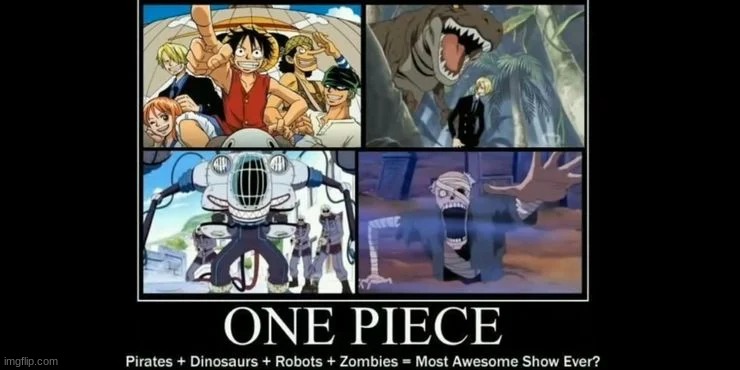 One piece meme | image tagged in demotivationals,one piece,shitpost | made w/ Imgflip meme maker