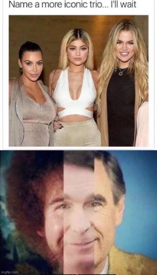 Bob, Bill, and Rogers. The perfect trio ever. Heck, maybe Stan Lee could fit in | image tagged in name a more iconic trio,bob ross,bill nye,fred rogers | made w/ Imgflip meme maker