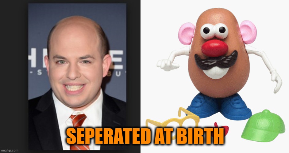 SEPERATED AT BIRTH | SEPERATED AT BIRTH | image tagged in brian stelter meme 1 | made w/ Imgflip meme maker