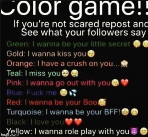 Color Game Blank Meme Template