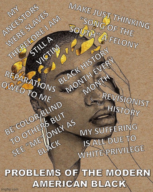 MODERN BLACK PROBLEMS - According to Blacks | image tagged in blm,reparations,victims,song of the south,black americans,perpetual victims | made w/ Imgflip meme maker