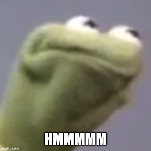 Hmmm kermit | HMMMMM | image tagged in hmmm kermit | made w/ Imgflip meme maker