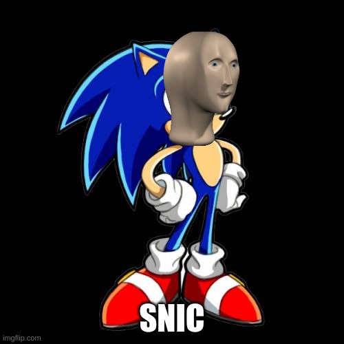 Snic | SNIC | image tagged in memes,you're too slow sonic | made w/ Imgflip meme maker