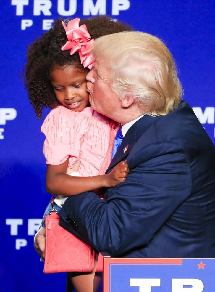Trump harassing Blank Meme Template