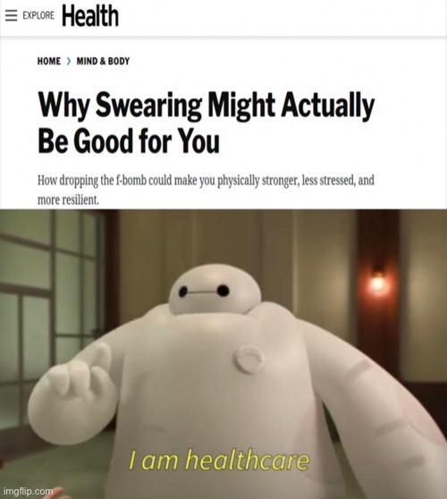 You might have seen this with a different reaction image on reddit, that’s not mine | image tagged in i am healthcare | made w/ Imgflip meme maker