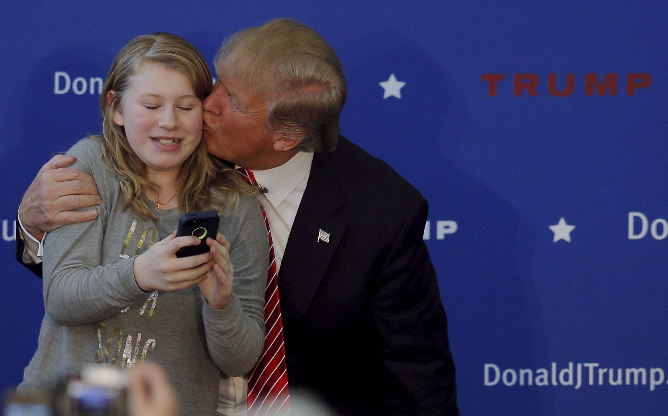 High Quality Trump attacking young girl Blank Meme Template