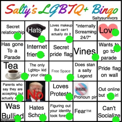 Boom | image tagged in the pride bingo | made w/ Imgflip meme maker