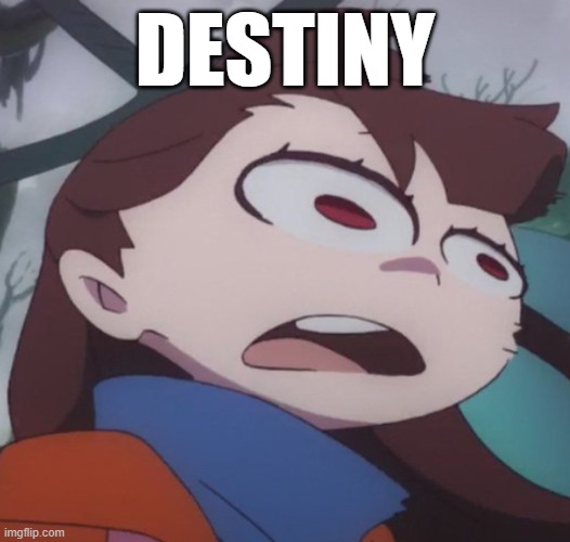 akko big head | DESTINY | image tagged in akko big head | made w/ Imgflip meme maker