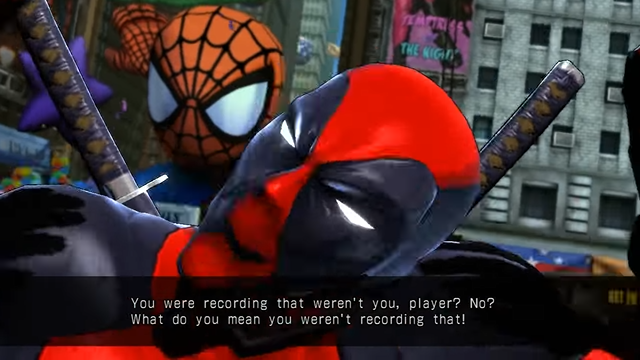 Deadpool MvC3 You were recording that Blank Meme Template