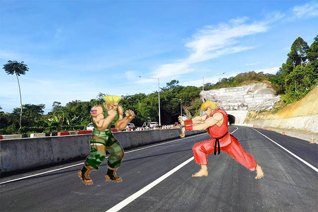 High Quality Sreet Fighter Expressway Blank Meme Template