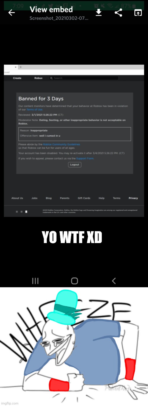 YO WTF XD | image tagged in spire wheeze | made w/ Imgflip meme maker