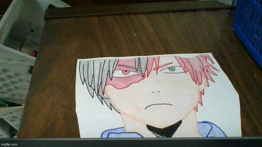 How many upvotes will my drawing get? | image tagged in bnha,mha,todoroki,drawings | made w/ Imgflip meme maker