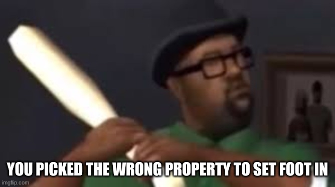 You picked the wrong house fool | YOU PICKED THE WRONG PROPERTY TO SET FOOT IN | image tagged in you picked the wrong house fool | made w/ Imgflip meme maker
