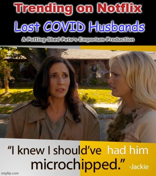 Lost COVID Husbands | A Potting Shed Pete`s Emporium Production | image tagged in this is not a pipe | made w/ Imgflip meme maker