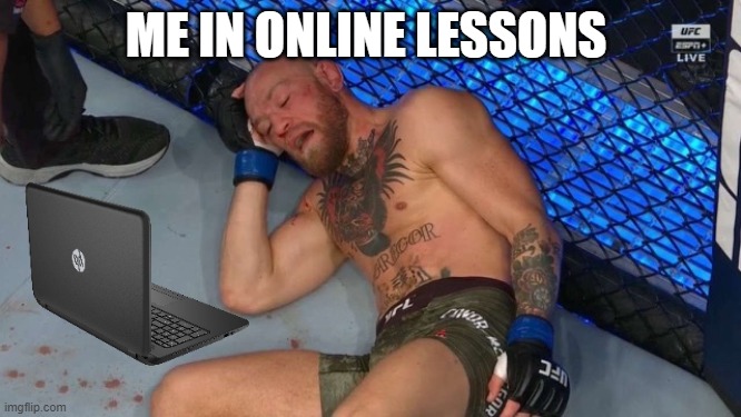 Facts | ME IN ONLINE LESSONS | image tagged in conor | made w/ Imgflip meme maker