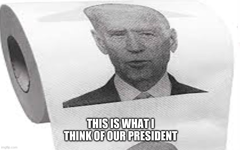 Biden sucks | THIS IS WHAT I THINK OF OUR PRESIDENT | image tagged in joe biden | made w/ Imgflip meme maker