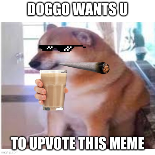 DO IT | DOGGO WANTS U; TO UPVOTE THIS MEME | image tagged in lol,idk,just do it,ill just wait here,upvote pls,fun | made w/ Imgflip meme maker