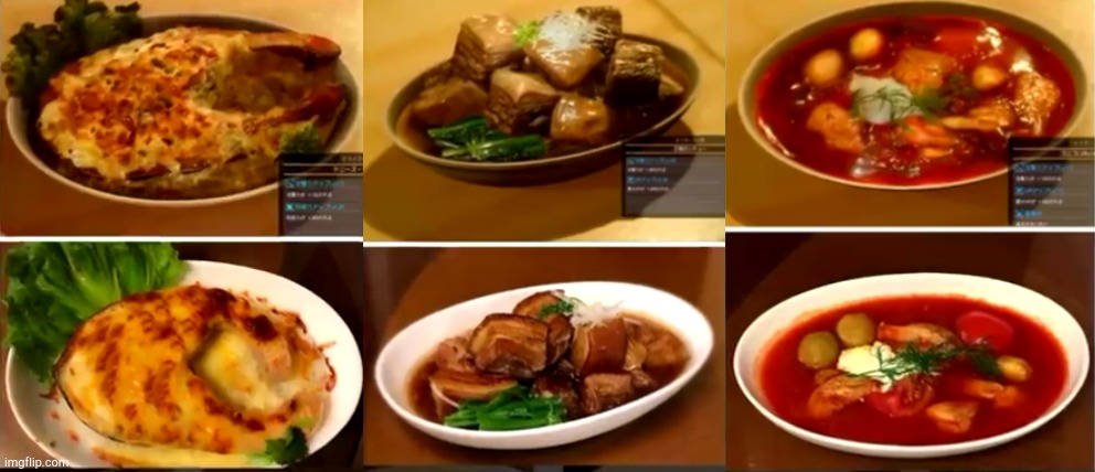 final fantasy xv meals  in real life | image tagged in final fantasy xv,gaming,video games,games,meal | made w/ Imgflip meme maker