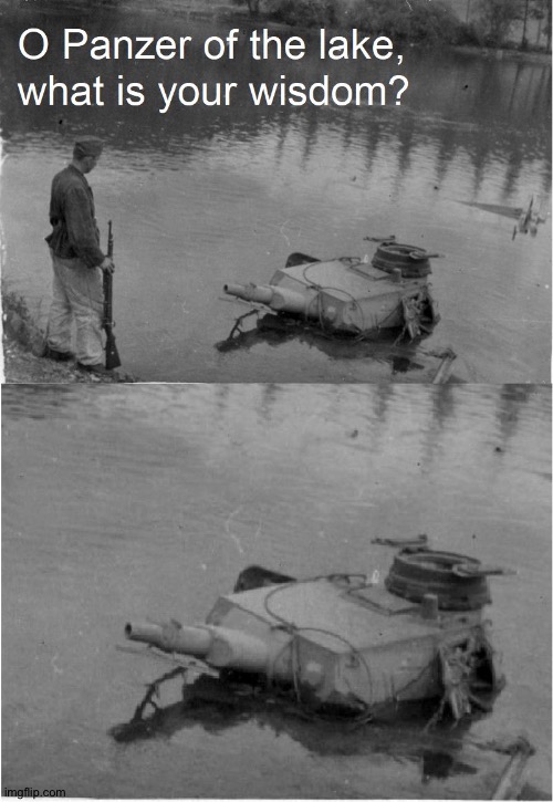 o panzer of the lake | image tagged in o panzer of the lake | made w/ Imgflip meme maker