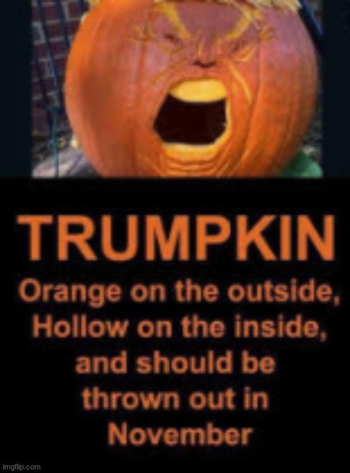 Trumpkin | image tagged in democrats,political | made w/ Imgflip meme maker