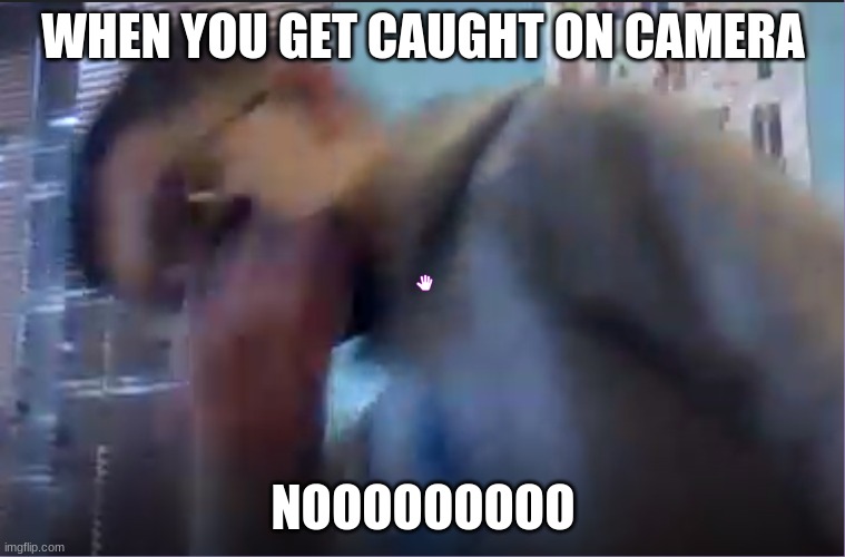 Caught on Camera | WHEN YOU GET CAUGHT ON CAMERA; NOOOOOOOOO | image tagged in funny memes,caught on camera | made w/ Imgflip meme maker